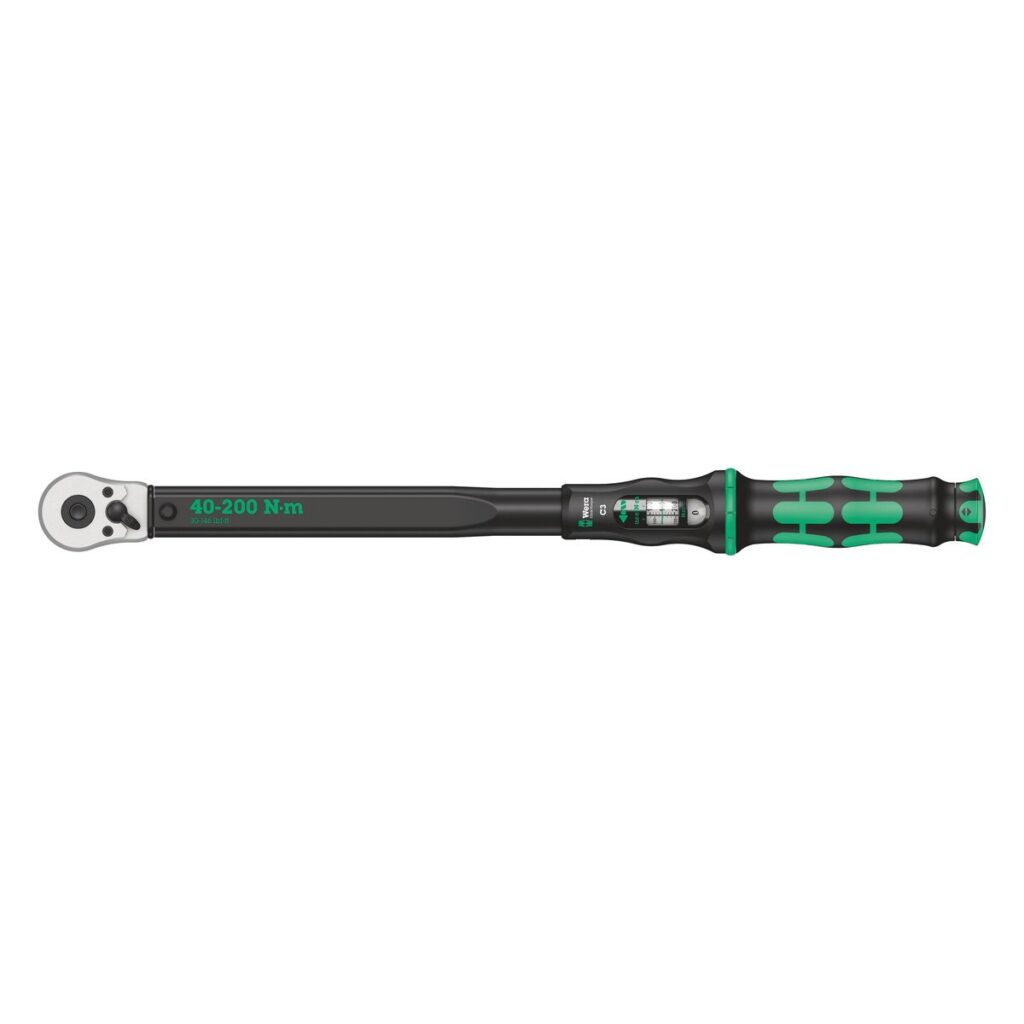 Wera Click-Torque C 3 (05075622001) – mechanický momentový kľúč 40–200 Nm, 1/2" s prepínacou račňou