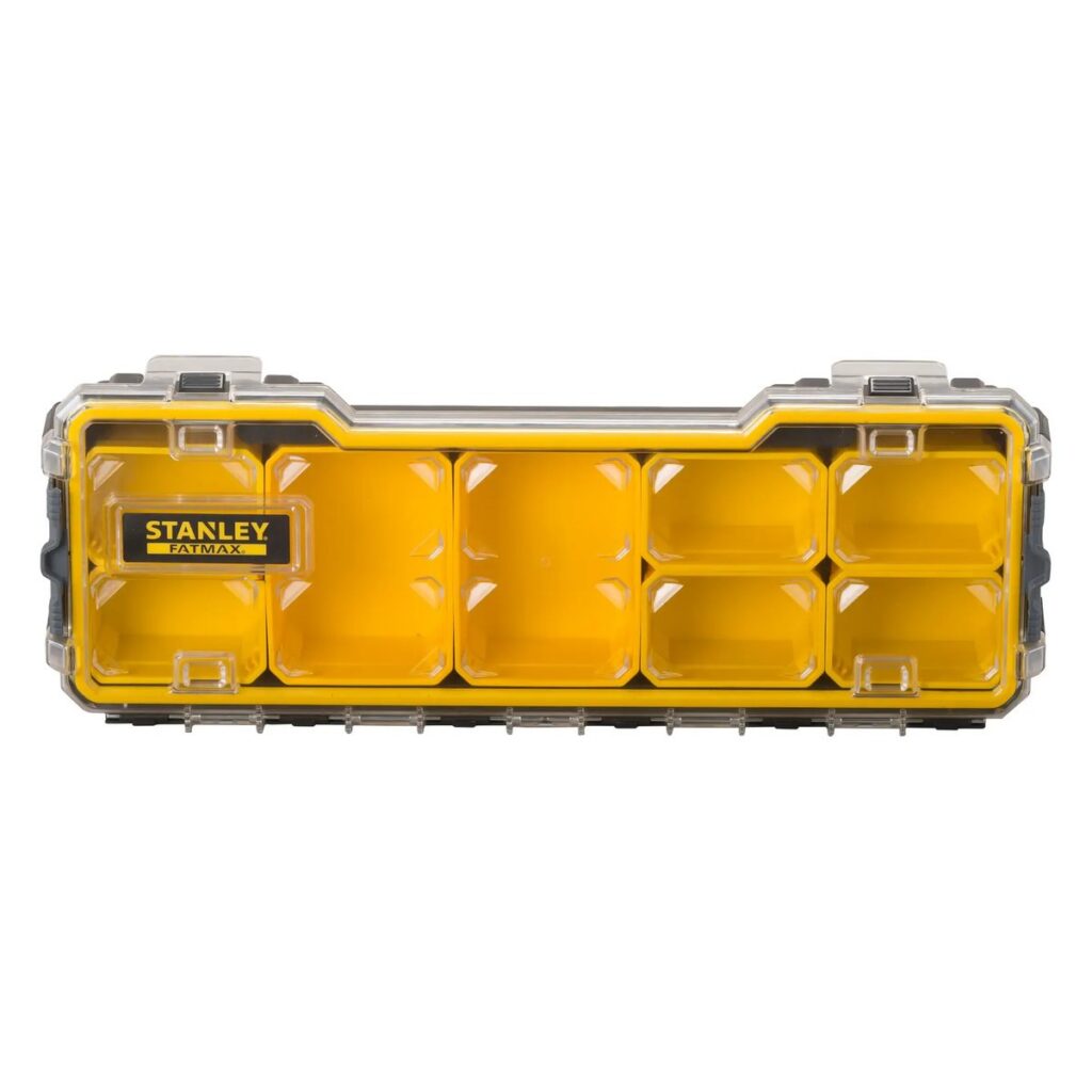 Stanley FatMax FMST1-75781 – organizér Pro 1/3 plytký s 8 vyberateľnými kelímkami a priehľadným vekom