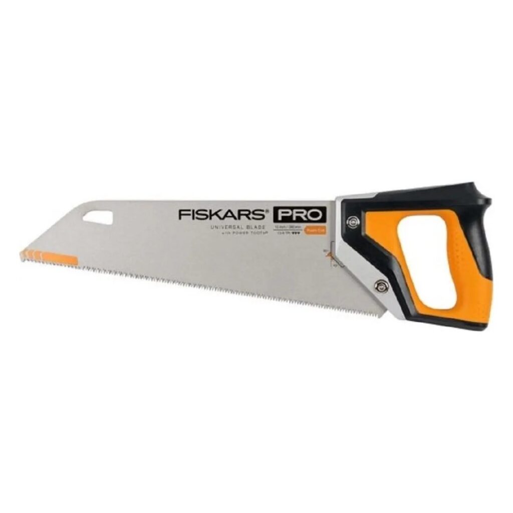 Fiskars Pro PowerTooth 1062930 – ručná píla na drevo 380 mm, 9 TPI, s technológiou RapidStart a SoftGrip