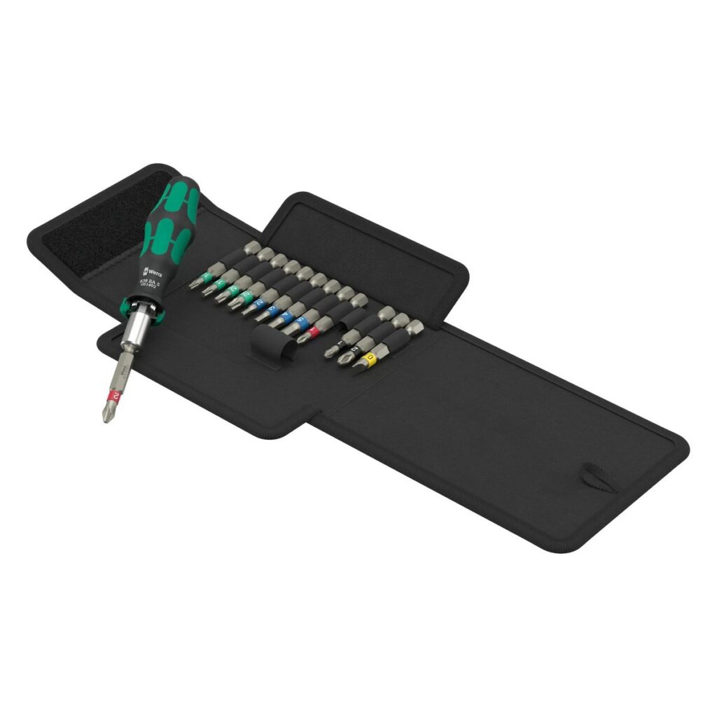 Wera Kraftform Kompakt 838 RA S Set 1 (05051060001) – račňový skrutkovač s 13 bitmi 50 mm v textilnej taške